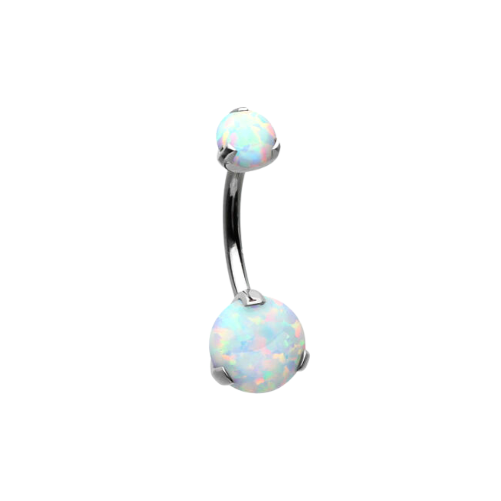 Σκουλαρίκι αφαλού Opal Titanium