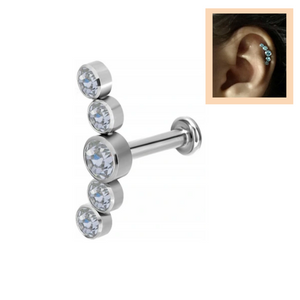 Σκουλαρίκι Tragus-Helix Titanium