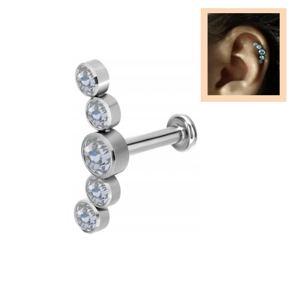 Σκουλαρίκι Tragus-Helix Titanium