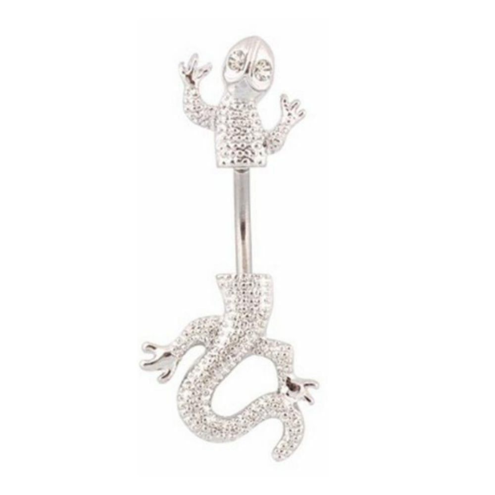 Σκουλαρίκι Αφαλού Σαύρα